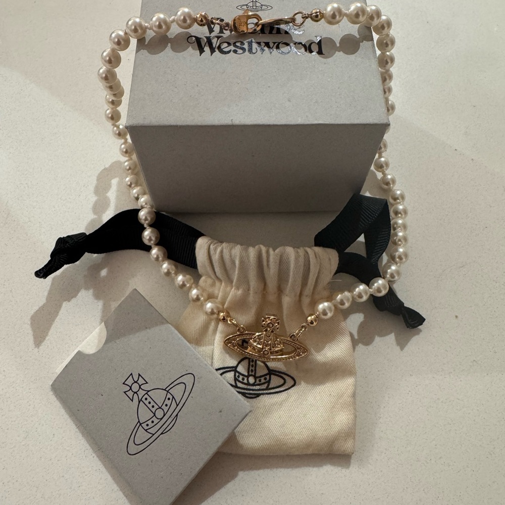 Vivienne Westwood Gold and Pearl Necklace